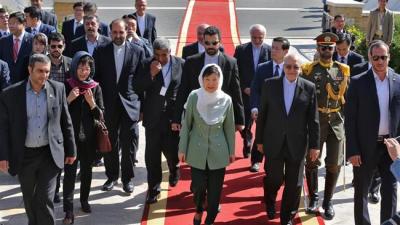 Park on landmark visit to Tehran, economy high on agenda